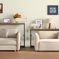 thumbnail image 3 of HOOBRO Farmhouse Adjustable Height Narrow Console Table with Charging Station, Rustic Brown, 3 of 14