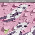 thumbnail image 5 of Animal Art Dog Crate Cover, Panda Bears Playing with Bamboo Sleeping and Loving Each Other, Easy to Use Pet Kennel Cover for Medium Large Dogs, 35" x 23" x 27", Pale Pink Multicolor, by Ambesonne, 5 of 6
