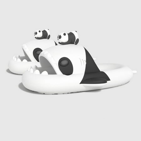 

Cute Shark Slippers Platform Women Men Indoor Bathroom Slides Couples Summer Shoes Soft EVA Female Male Beach Flip Flops 2022