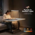 thumbnail image 3 of ALL4JIG 1500 Pieces Rotating Puzzle Table with LED Light, 33.58"×24.92" Wooden Jigsaw Puzzle Board with 4 Drawers & Cover, Upgraded Stability, Swivel Rolling Wheels & Vertical Storage Option, 3 of 11