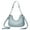 Sky Blue, variant on Crescent Shoulder Purses for Women Cute Hobo Bags Leather Crossbody Tote Handbags Under The Arm Mini Clutch