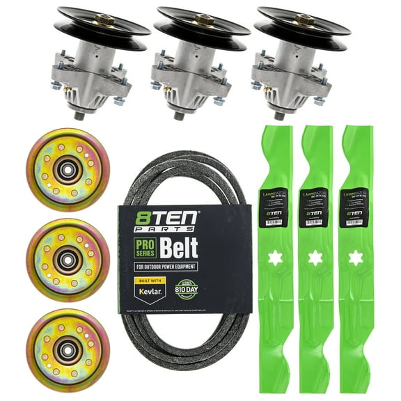 8TEN Blade Spindle Belt Idler Kit for Cub Cadet RZT 50 942-04053C MK1002397