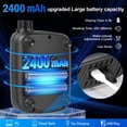 thumbnail image 6 of Portable Shower for Camping, Rechargeable Camping Shower with Intelligent LED Display, Long-Lasting & Quiet Outdoor Showering, IPX8 Waterproof for Hiking, Travel, Pet Bath, Car Wash, 6 of 10