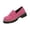 Pink, variant on Penny Loafers for Women Platform Leather Chunky Comfortable Lug Sole Loafer Slip On Adjustable Buckle Work Business Casual Dress Shoes Green 36(US-5.5)