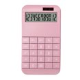 thumbnail image 1 of Calculadora inteligente Contador solar LCD digital eléctrico de 12 dígitos para la oficina de la escuela de negocios, rosa Jumpingount EL001410-01, 1 of 2