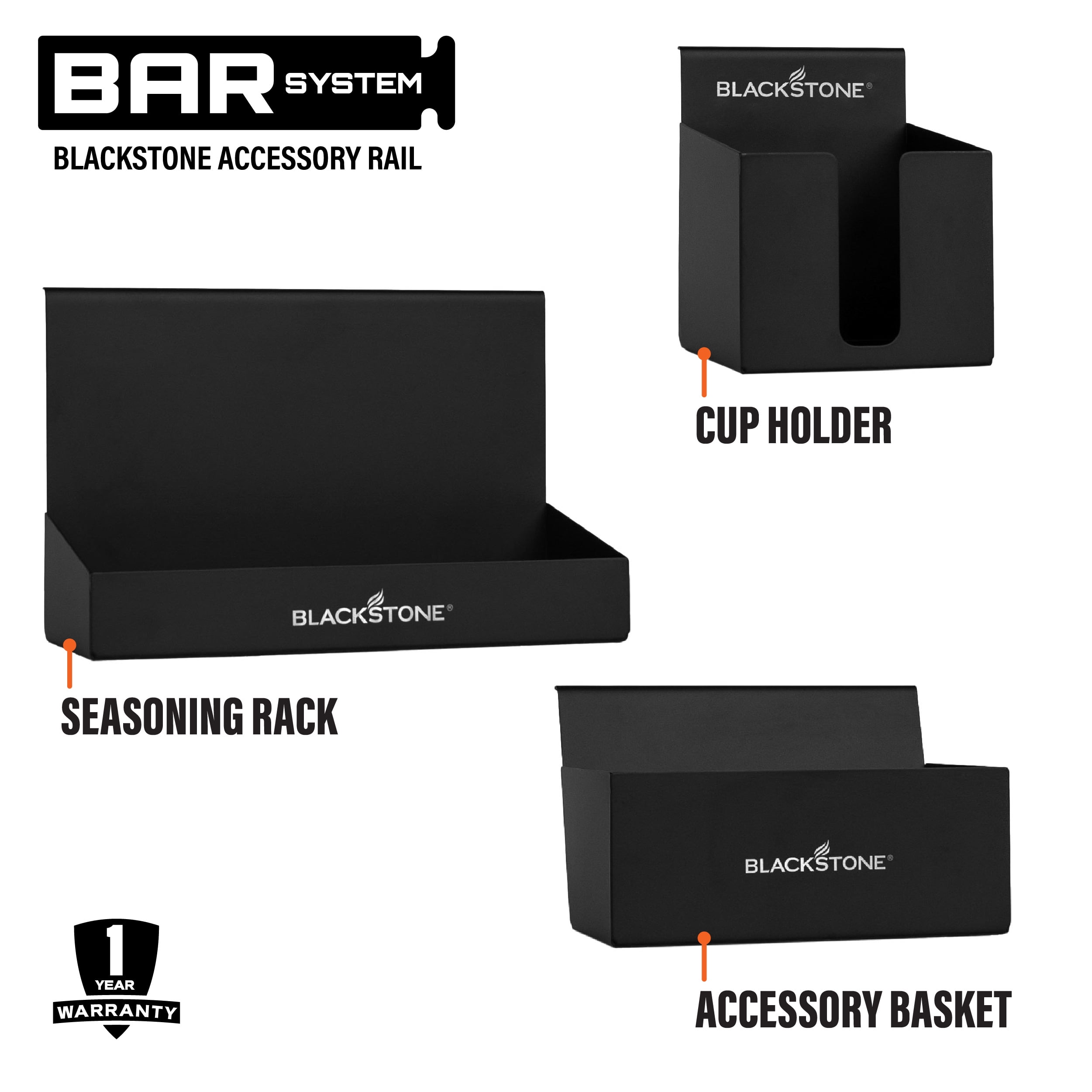 Blackstone BAR Accessory Rail System Griddle Accessory Kit, 10 Piece