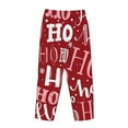 thumbnail image 5 of Kll Womens Ho Pattern Funny Christmas Print Pajama Pants Soft Pajama Bottoms For Women Cozy Lounge Pants, 5 of 9