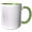Green/White, variant on 3drose, Geometrical Dot Pattern Background - Abstract Vector Design, 11oz Mug