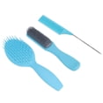 thumbnail image 2 of Juego de cepillos para el cabello de 3 piezas NikouMX Cepillo de peinado de 9 filas Cepillo de ventilación ovalado peine de cola, 2 of 8