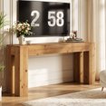 thumbnail image 6 of Finmind Solid Wood Console Table, 70.87" Extra Long Entryway Table for Hallway, Easy Assembly, Light Brown, 6 of 7