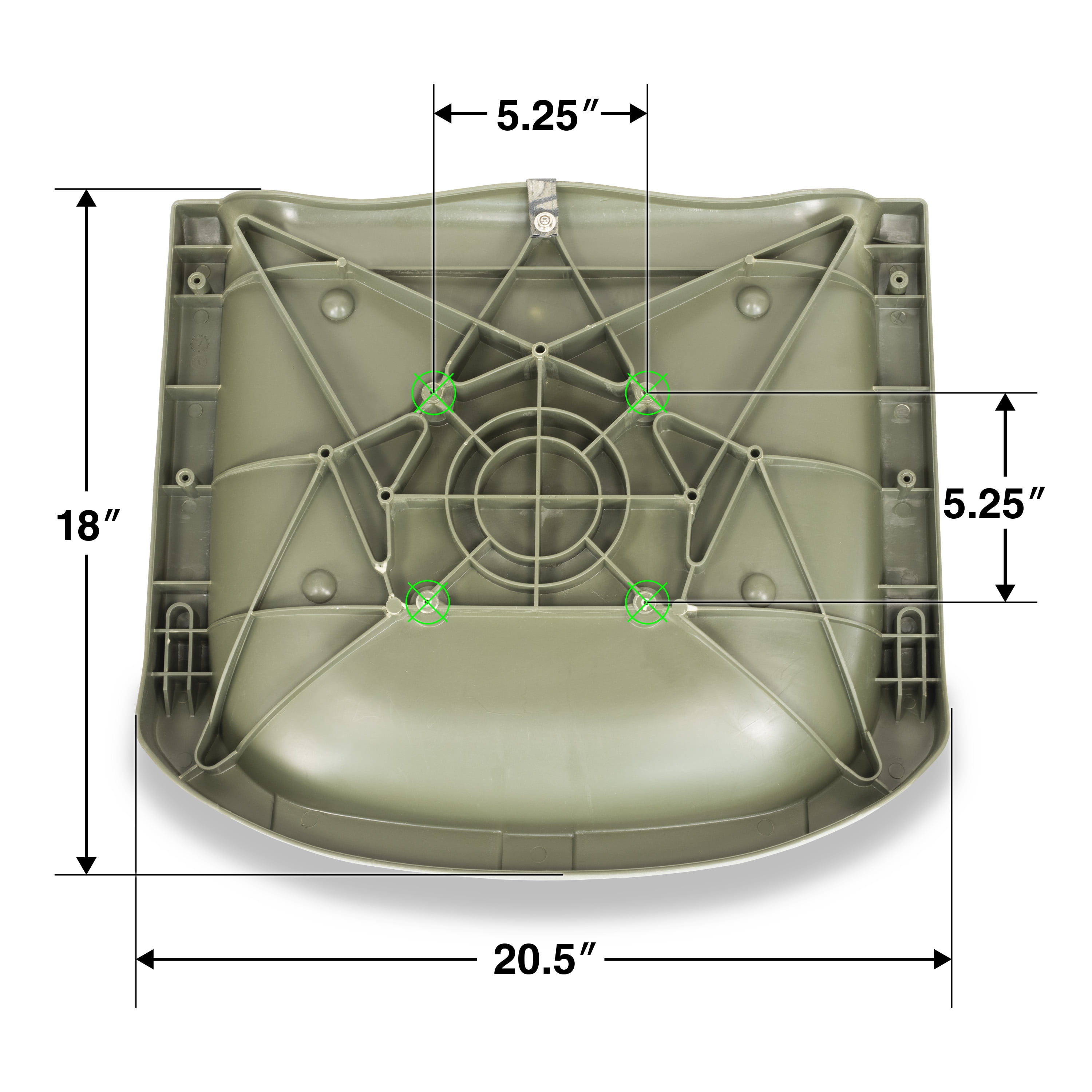 (2 pack) Springfield Marine Traveler Folding Fishing Boat Seat - Mossy Oak Duck Blind - 20"
