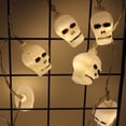 thumbnail image 3 of 10 LEDs Warm White Light Source PVC 2xAA Battery Halloween Pumpkin Ghost Scary Lamp Series, 3 of 3