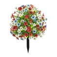 thumbnail image 2 of Artificial Flowers for Outdoors with Ground Stakes Lifelike Fake Flowers for Porch Garden Patio Cemetery Decoration, 2 of 9