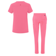 thumbnail image 2 of Adar Addition Go-Higher Scrub Set For Women - Notched V-Neck Scrub Top & Skinny Cargo Scrub Pants, 2 of 7