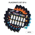 thumbnail image 3 of Placemats Set of 4 / 6, Space Math Times Tables Placemats for Dining Table Indoor/Outdoors Heat Resistant Washable Placemats 18" x 12", 3 of 8
