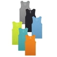 thumbnail image 2 of Buyless Fashion Boys Scoop Neck Tagless Undershirts Soft Cotton Tank Top  (6 Pack)  19-20, 2 of 7
