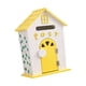 thumbnail image 5 of Buzón de pared para jardín, de madera, para exteriores, rústico, decorativo, color café Amarillo, 5 of 9