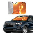 thumbnail image 4 of Windshield Sun Shade Foldable Car Front Window Sunshade For Car Suv Trucks Vans - Best Heat Shield Blocker Visor Cover Blocks Uv Rays And Keeps Your Vehicle Cool-Small, 4 of 5