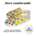 thumbnail image 6 of Rateoe Avocado And Pineapple Print Women's Men's Cotton Knit Slippers Lightweight Memory Foam Indoor House Shoes with Anti-Skid Sole-44/45, 6 of 7