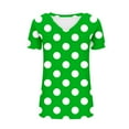 thumbnail image 5 of JDQJBZ T-Shirt à Manches Courtes pour Femmes Haut d'Été, Blouse Décontractée Ample de Mode pour Femmes Impression T-Shirt à Col en V Blouse T-Shirt Imprimé, 5 of 5