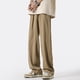 thumbnail image 2 of Pantalones de color liso con rayas laterales para hombre, pantalón informal americano, recto, estilo High Street, Y2k, holgado, 2023, 2 of 5