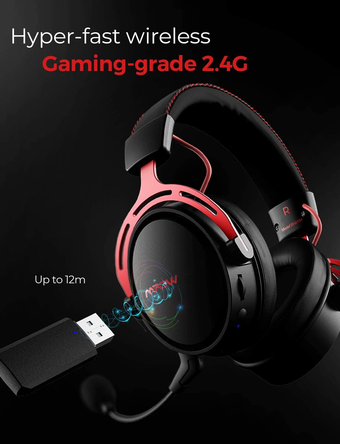 mpow 2.4 g wireless gaming headset