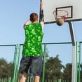 thumbnail image 5 of Naloa St Patrick's Day2 Basketball Jersey Reversible Men's Mesh Athletic Sports Shirts Training Practice S-4XLLarge, 5 of 6
