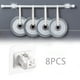 thumbnail image 5 of Paquete de 8 soportes adhesivos para barra de cortina Sunnimix Soporte de rodillo de cortina, 5 of 8