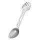 thumbnail image 1 of Spork al aire libre kusrkot Spork de acero inoxidable Camping Tenedor Cuchara Bebida Botella Llave Plata, 1 of 8