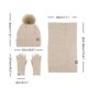 thumbnail image 2 of Gorro a prueba de viento para adultos, ciclismo, esquí, gorro de punto, bufanda, conjuntos de mascarilla, gorro de punto cálido, bufanda para mujer, 2 of 3