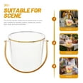 thumbnail image 4 of TEHAUX Ice Bucket Plastic Clear Beverage Tub For Home Use 1Pcs 6.3X6.1X5.3In, 4 of 6