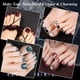 thumbnail image 5 of Cubierta completa de uñas postizas acrílicas, 100 piezas de uñas postizas francesas de 10 tamaños con caja, puntas de uñas postizas y decoración de pies de uñas para salón de uñas (100 piezas transparentes) Ormromra CZMR-ZC100, 5 of 7