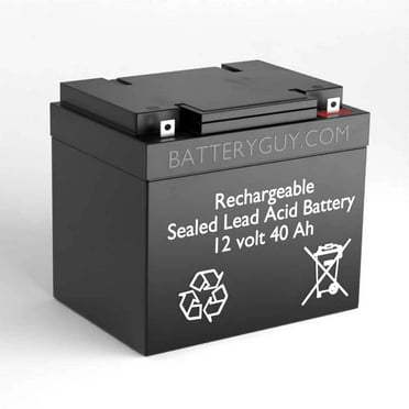 BatteryGuy Exide P12V120 replacement 12V 40Ah battery - BatteryGuy brand equivalent