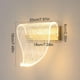 thumbnail image 5 of Modern Curved Leaf Wall Lights, Indoor LED Wall Lamp, 8W Hardwired Acrylic Wall Light for Bedroom, Living Room, Hallway, 3 Color Modes, 5 of 5