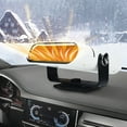 thumbnail image 5 of Luxcidy Car Heater, 2 in 1 Car Heater Windshield Fan Defroster,Vehicle Windscreen Demister Fan,12V Automotive Portable Car Heater, 360°Rotatable Windscreen Defogger Window Defroster for Car(White), 5 of 9