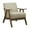 Brown, variant on Lexicon Damala Collection Retro Inspired Wood Frame Home Accent Chair Seat, Grey
