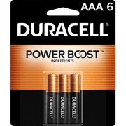 Duracell® Coppertop AAA Alkaline Batteries, Pack Of 6