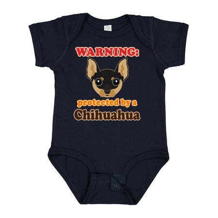

Inktastic Protected by a Chihuahua Dog Gift Baby Boy or Baby Girl Bodysuit