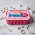 thumbnail image 6 of Travel Jewelry Case, Sardine Tin Jewelry Box, 3d Printed Sardine Tin Like Jewelry Case, Fishbone Earring Holder, Portable Earring Organizer (B), 6 of 8