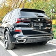 thumbnail image 5 of For BMW X5 G05 M Sport 2019 2020 2021 2022 2023 2024 Rear Bumper Diffuser Lip Carbon Fiber Look/Gloss Black Boot Spoiler Plate, 5 of 6