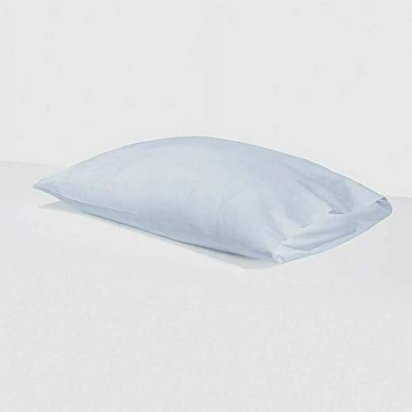 Silvon Taie d'Oreiller Infusée d'Argent Anti-Acné / Tissée en Argent Pur et en Coton Supima Respirant de Qualité Supérieure / Antimicrobienne, Ultra Douce et Hypoallergénique (Standard, Ciel/bleu)