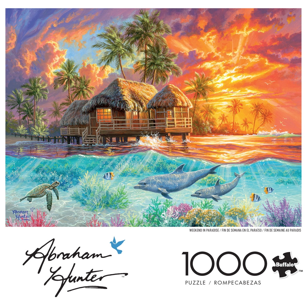 Buffalo Games Weekend in Paradise 1000-Piece Interlocking Jigsaw Puzzle for Adults Ages 14-99 Years