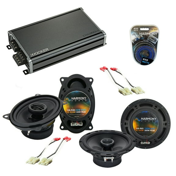Fits Chevy S-10 Blazer 1990-1994 Speaker Upgrade Harmony R46 R65 & CXA360.4 Amp