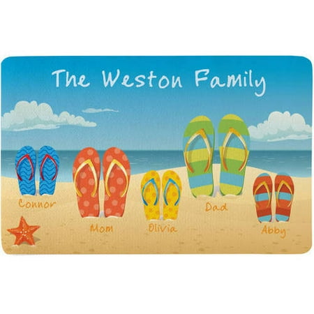 Personalized Flip Flop Fun Doormat Walmart Com