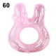 thumbnail image 2 of Anillo de natación para niños, anillo de natación con lentejuelas de conejo rosa, anillo de natación con conejo rosa, máxima comodidad, 2 of 11