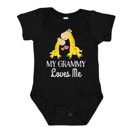 

Inktastic Grammy Loves Me Giraffe Gift Baby Boy or Baby Girl Bodysuit
