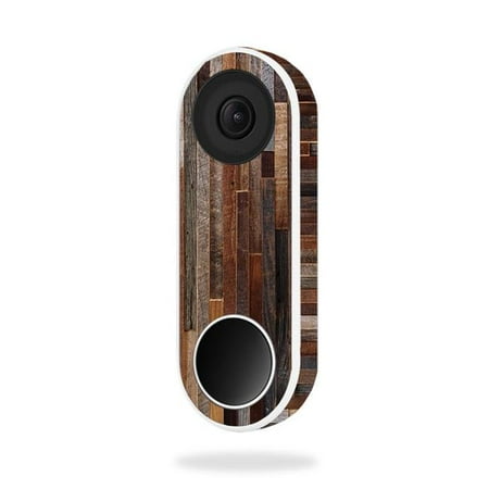 MightySkins NEHEL-Woody Skin for Nest Hello Video Doorbell - Woody