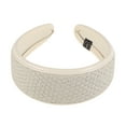 thumbnail image 5 of Unique Bargains 1 Pc Headband Grid Wide-brimmed Hair Accessories for Women Gray Beige, 5 of 5