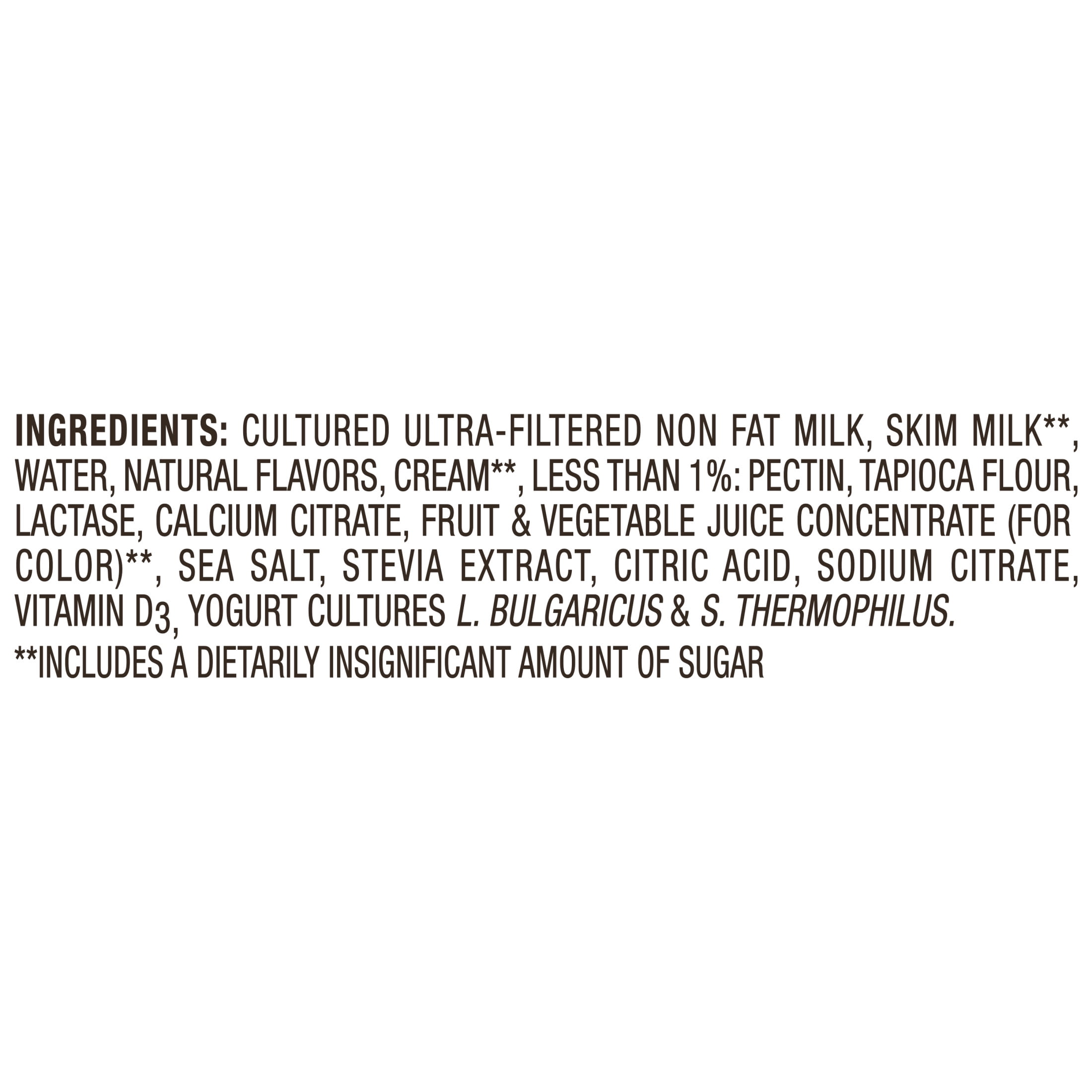 Too Good & Co. Zero Sugar Strawberry Yogurt-Cultured Ultra-Filtered Low Fat Milk Product Cup, 5.3 OZ