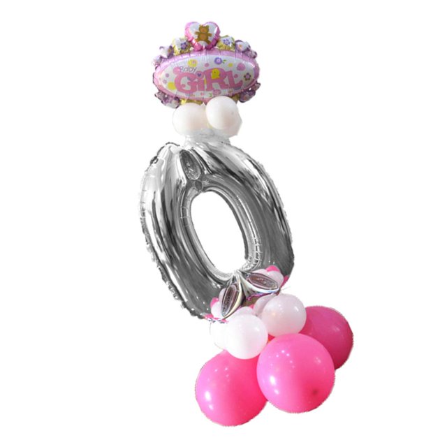 32 Pulgadas Grandes De Helio Número Globo De Aluminio Decoración De Cumpleaños Número 0-9 Yuyangstore Conjunto de globos de números